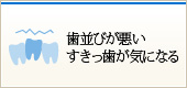 歯並びが悪いすきっ歯が気になる